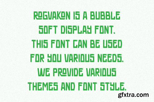 Rogvakon - Bubble Soft Font JWLGBFA