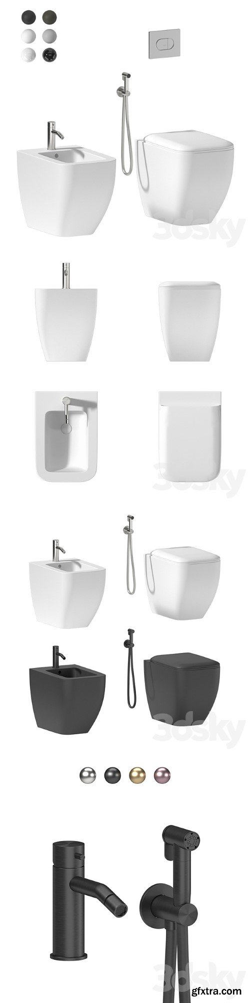 Cielo Shui Comfort Back to Wall WC Bidet