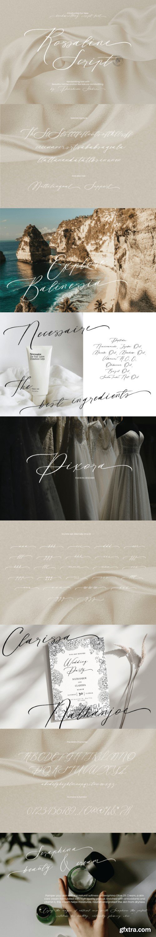 Rossaline Script Font