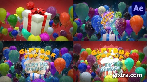 Videohive Gift Box Pop Up for After Effects 55733636