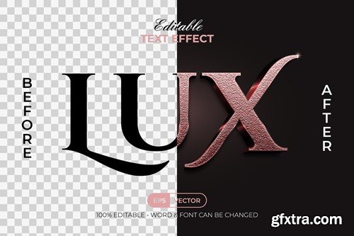 Lux Text Effect Rose Gold Style 3J3L7YP