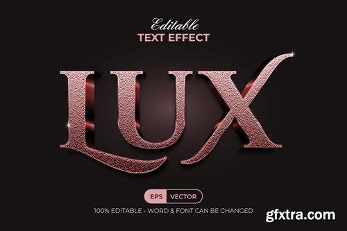 Lux Text Effect Rose Gold Style 3J3L7YP