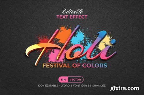 Holi Colorful Text Effect Style QYA6JAU