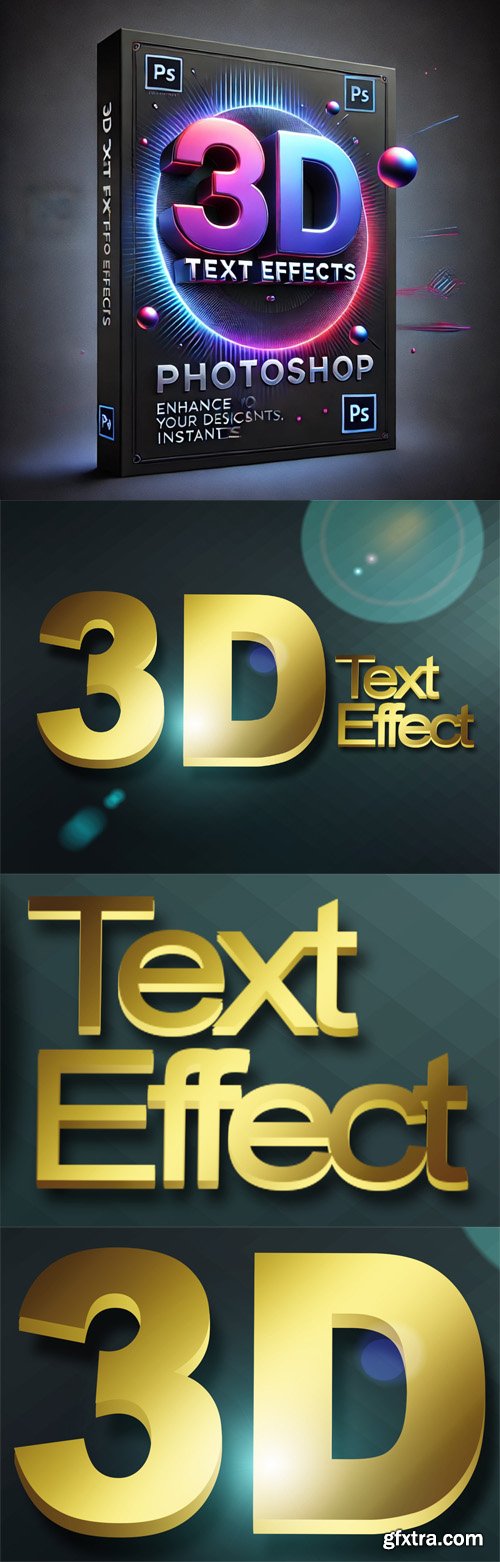 3D Text Effects for Photoshop