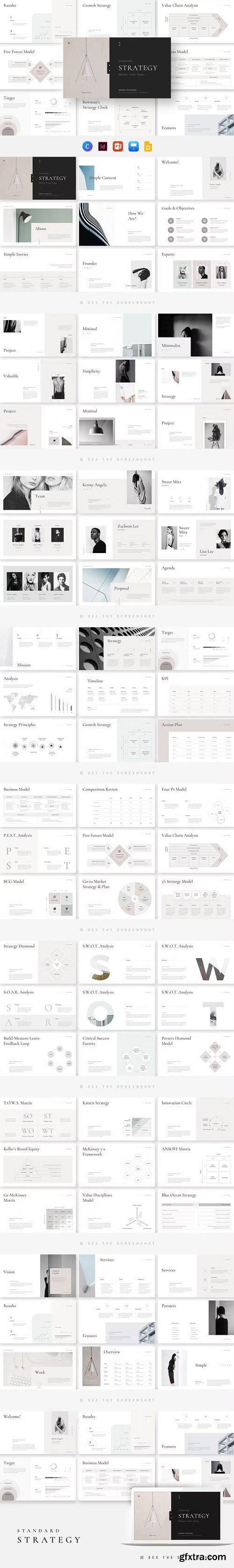 Business Strategy - InDesign, PowerPoint, Keynote and Google Slides Templates