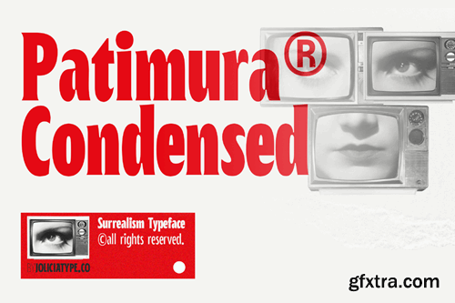 Patimura Condensed | Surrealist Typeface 2SQ9FLF