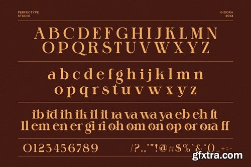 Gidora Elegant Serif Font QUDZXA7