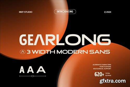 Gearlong – 3 Width Modern Sans Font JUXZVYY