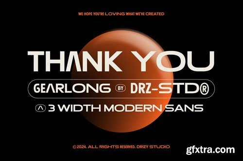 Gearlong – 3 Width Modern Sans Font JUXZVYY