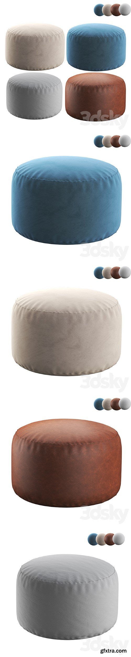 POLLON Round Pouf