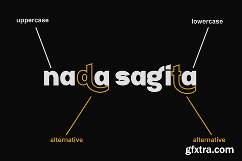 Nada Sagita - Sans Serif Display Font C4CCLVA