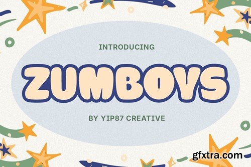 Zumboys - Cute Funny Playful Cartoon Kid Font 2X5VJDK