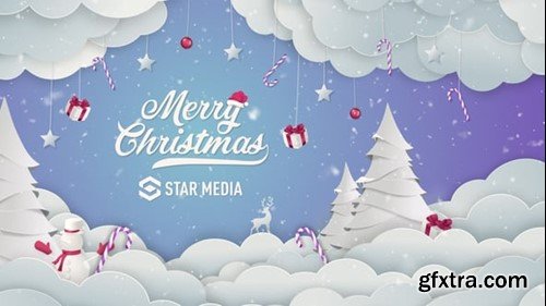 Videohive Christmas Logo Magic Snow 34563366