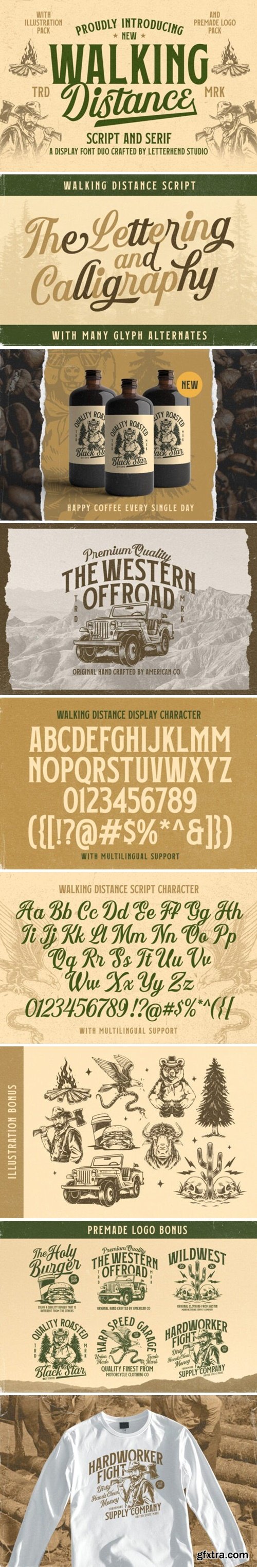 Walking Distance Font