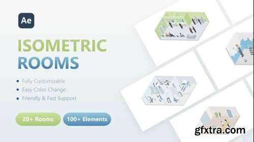 Videohive 3D Isometric Rooms 52954625