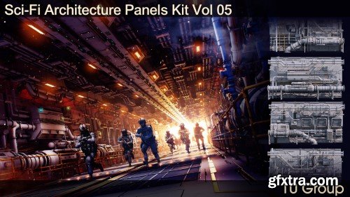 Artstation - Sci-Fi Architecture Panels Kit Vol 05