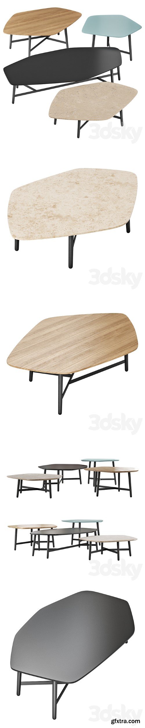 Roche Bobois Quintet Cocktail Table