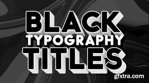 Videohive Black Typography Titles 55744701