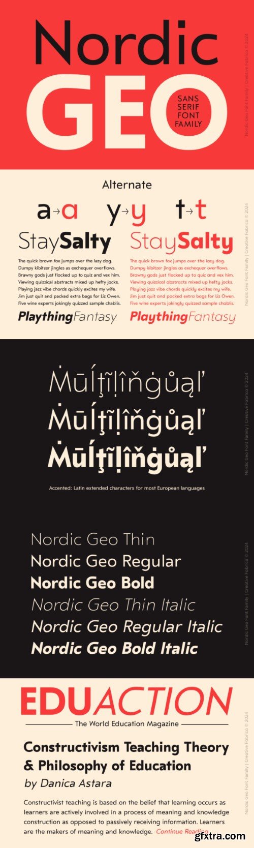 Nordic Geo Font