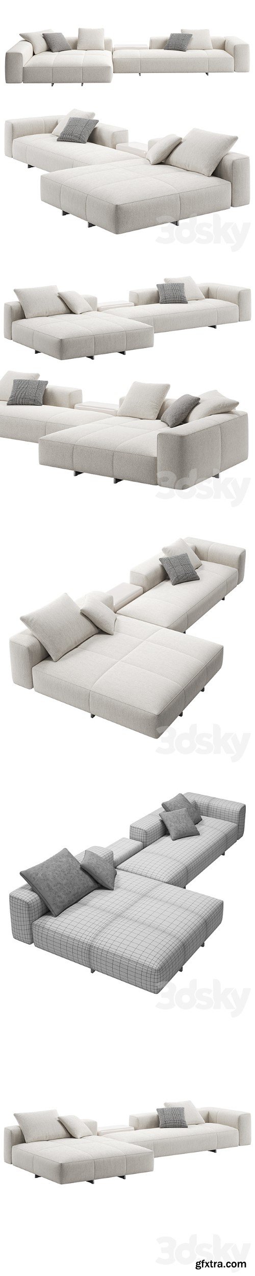 Yves Sofa 09 by Minotti