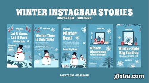 Videohive Winter Instagram Stories 55785659