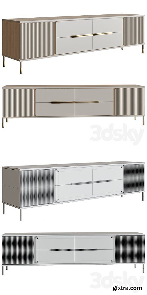 TV Stand Glam TV Media Console