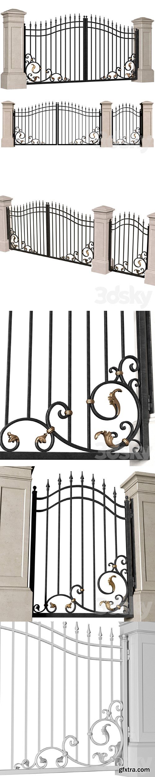 Forged Gates in a Classic Style