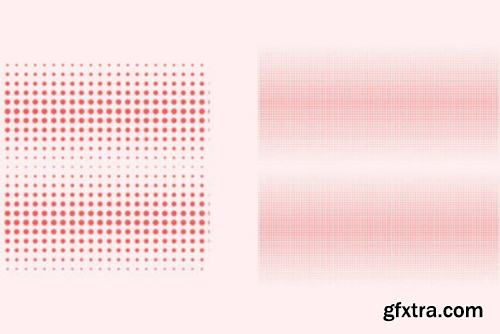 100 Halftone Brush Shape Design