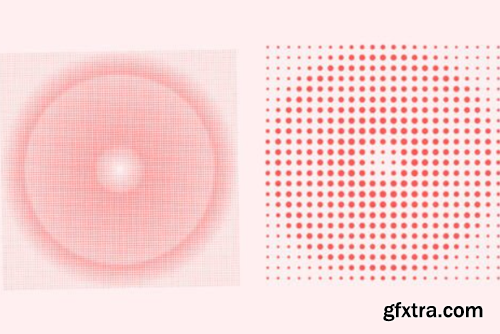 100 Halftone Brush Shape Design