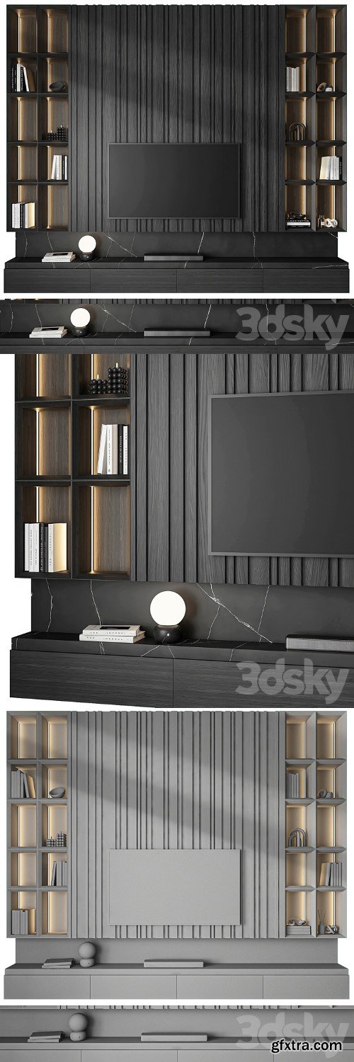 tv wall set 16