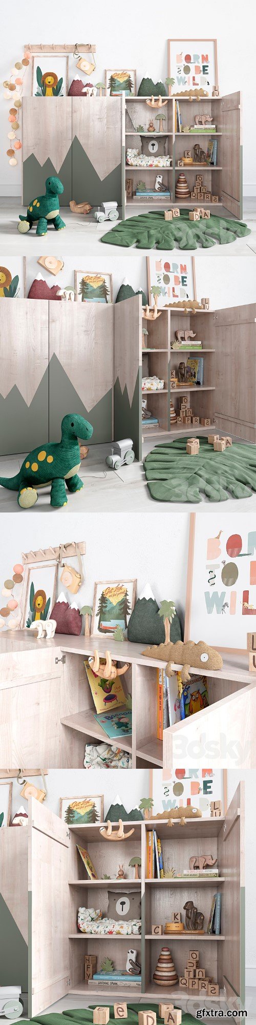 Decor set for children\'s rooms