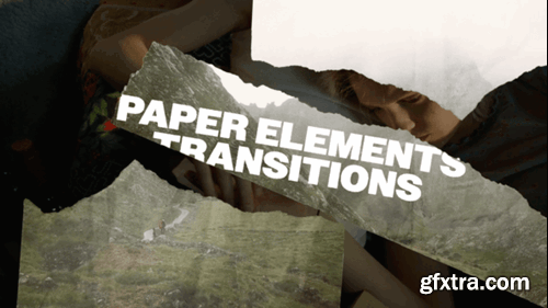 Videohive Paper Elements Transitions 55812511