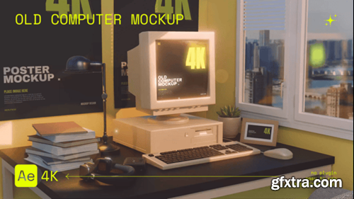 Videohive Old Computer Mockup 55795617