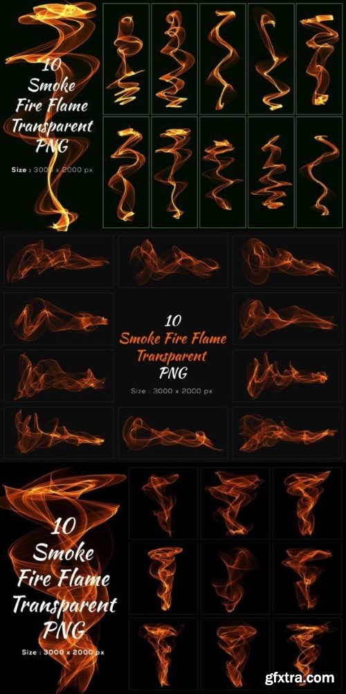 30 Smoke Fire Flame Transparent PNG