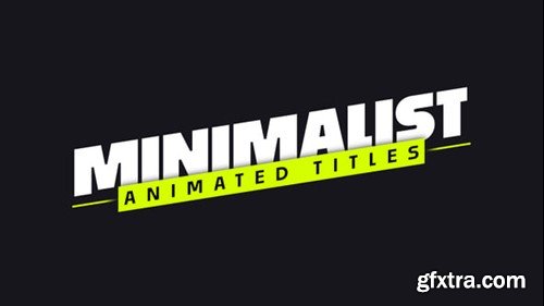 Videohive Animated Titles 55832800