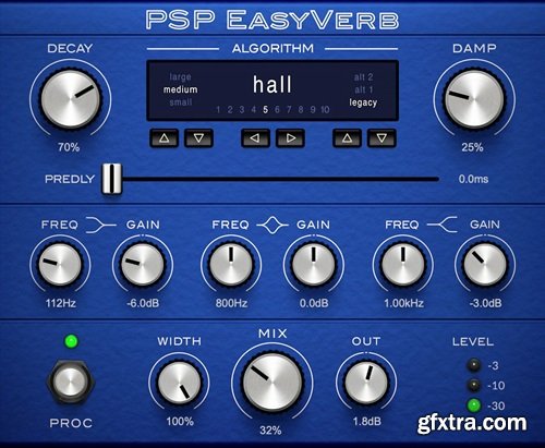 PSPaudioware PSP EasyVerb v2.0.0