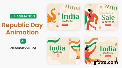 Videohive Republic Day illustration scene 55835069