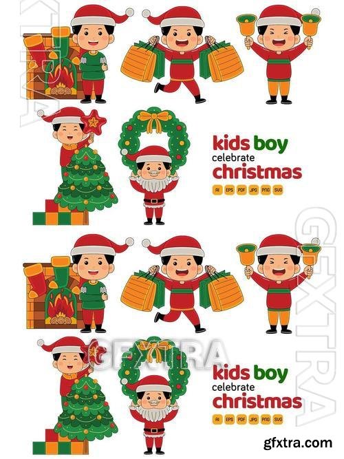 Kids Boy Celebrate Christmas #03 56BYS6A