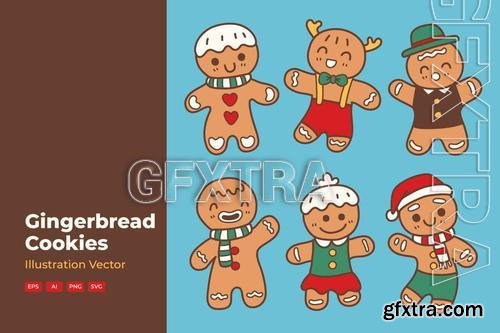 Collection of Gingerbread Man Cookies RQRBWL9