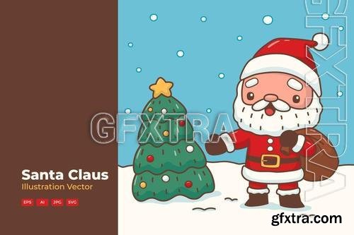 Santa Claus with His Sack of Gifts M7V7KQT