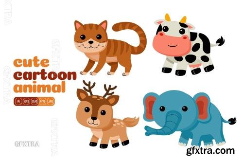 Cute Cartoon Animal Vector Pack #03 EXBFBMQ