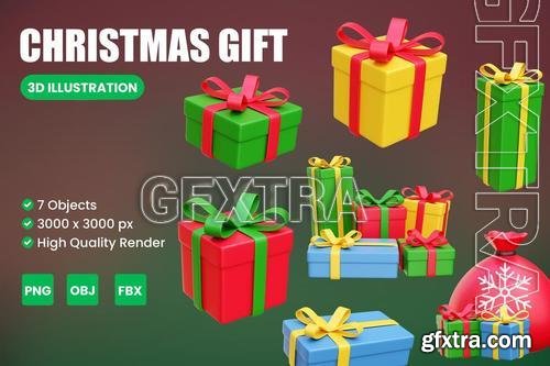 Christmas Gift 3D Illustration 2Z642AB