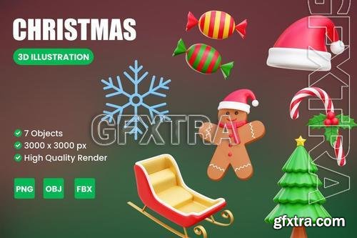 Christmas Object 3D Illustration RM5EHCZ