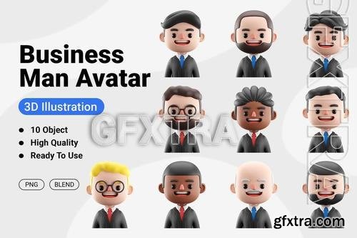 Businessman Avatar 3D Icon Illustration C5X89V2