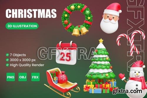 Christmas Day 3D Illustration ZC2LG5Q