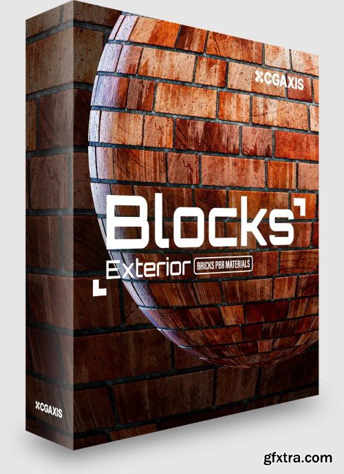 CGAxis PBR (v45) Blocks Exterior Brick Walls