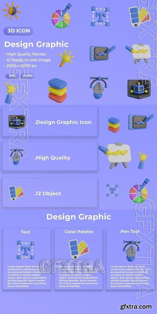 Design Graphic 3D Icon 82TBP9H