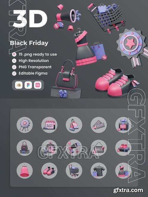 Black Friday 2 - 3D Illustratation 4HG2YD5