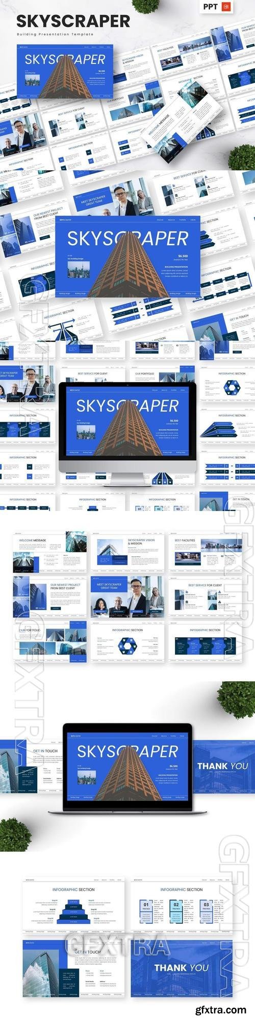 Skyscraper - Building Powerpoint Templates 33BF2DH