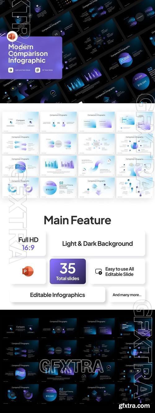 Comparison Infographic PowerPoint WFL3JJ7